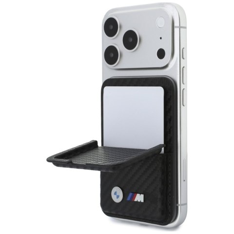 Portfel BMW M Carbon Metal Logos MagSafe czarny