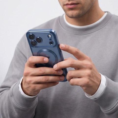 Etui Tech-Protect MagFlex MagSafe do iPhone 17 Pro / 18 Pro jasnoniebieskie błyszczące