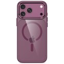 Etui Tech-Protect MagMat MagSafe CC do iPhone 17 Pro Max / 18 Pro Max bordowo-przezroczyste