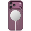 Etui Tech-Protect MagMat MagSafe CC do iPhone 17 Pro Max / 18 Pro Max bordowo-przezroczyste