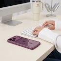 Etui Tech-Protect MagMat MagSafe CC do iPhone 17 Pro Max / 18 Pro Max bordowo-przezroczyste