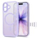 Etui Tech-Protect MagPeak MagSafe CC do iPhone 17 matowa lawenda
