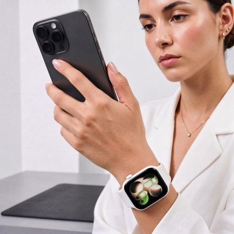Pasek silikonowy Tech-Protect Silicone do Apple Watch 8 / 9 / 10 / 11 / 12 / SE (40/41/42 mm) biały