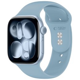 Pasek silikonowy Tech-Protect Silicone do Apple Watch 8 / 9 / 10 / 11 / 12 / SE / Ultra (44/45/46/49 mm) jasnoniebieski