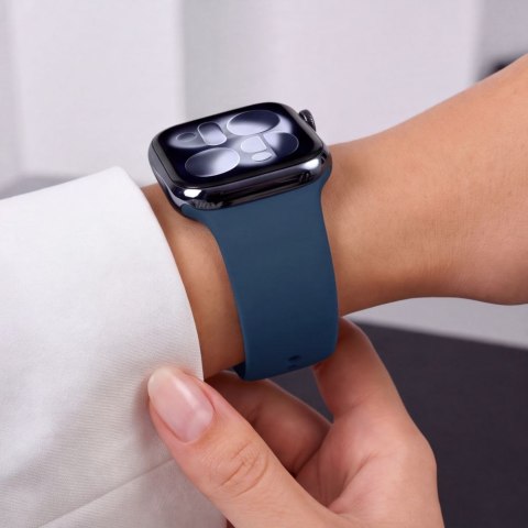 Pasek silikonowy Tech-Protect Silicone do Apple Watch 8 / 9 / 10 / 11 / 12 / SE / Ultra (44/45/46/49 mm) granatowy