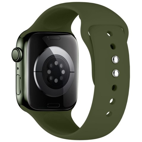 Pasek silikonowy Tech-Protect Silicone do Apple Watch 8 / 9 / 10 / 11 / 12 / SE / Ultra (44/45/46/49 mm) oliwkowy
