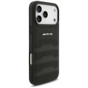 Etui AMG Leather Debossed Lines Logo do iPhone 18 Pro Max / 17 Pro Max czarny