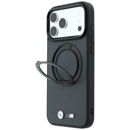 Etui BMW Kevlar Ring Stand 360 MagSafe do iPhone 18 Pro Max / 17 Pro Max antracyt
