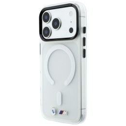 Etui BMW M IML Frosted Metal Logo & Trims MagSafe do iPhone 18 Pro Max / 17 Pro Max przezroczysty