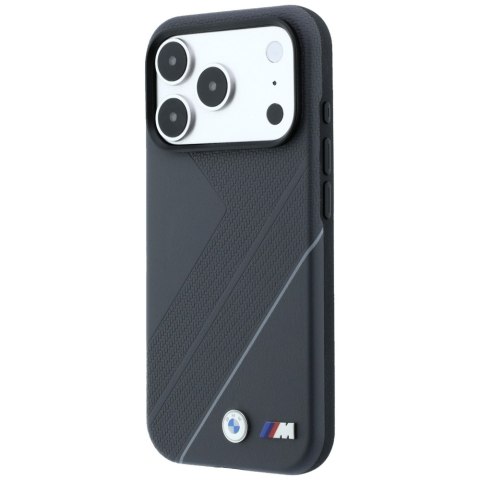 Etui BMW M Tire Track with Silver Line MagSafe do iPhone 18 Pro/ 17 Pro antracytowy