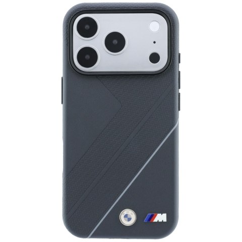 Etui BMW M Tire Track with Silver Line MagSafe do iPhone 18 Pro/ 17 Pro antracytowy