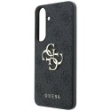 Etui Guess Embossed 4G Ring Classic Logo MagSafe do Samsung Galaxy S26 FE czarny