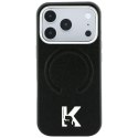 Etui Karl Lagerfeld Grained Embossed Ring & Kameo Logo MagSafe do iPhone 18 Pro Max / 17 Pro Max czarny