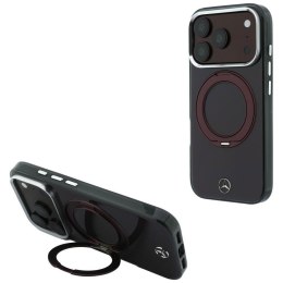 Etui Mercedes Ring Stand Iconic Logo MagSafe do iPhone 18 Pro Max / 17 Pro Max burgundowy