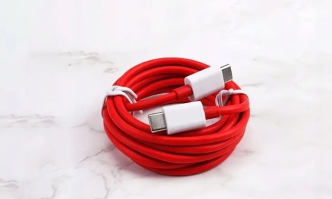 Oryginalny kabel OnePlus WarpCharge D301 USB-C na USB-C 1 m (czerwono-biały)