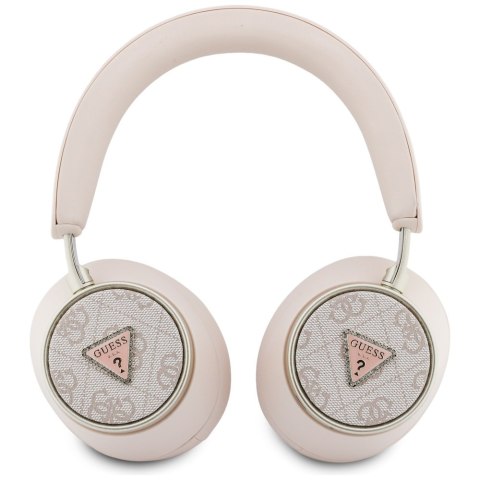 Słuchawki nauszne Guess 4G Triangle LogoBluetooth ENC różowy