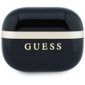 Słuchawki TWS Guess Glossy Gold LinePrinted Classic Logo czarny