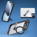 Etui Dux Ducis Aimo Mag z pierścieniem magnetycznym i podstawką na iPhone 17 Pro - czarne