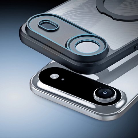 Etui Dux Ducis Aimo Mag z pierścieniem magnetycznym i podstawką na iPhone Air - czarne