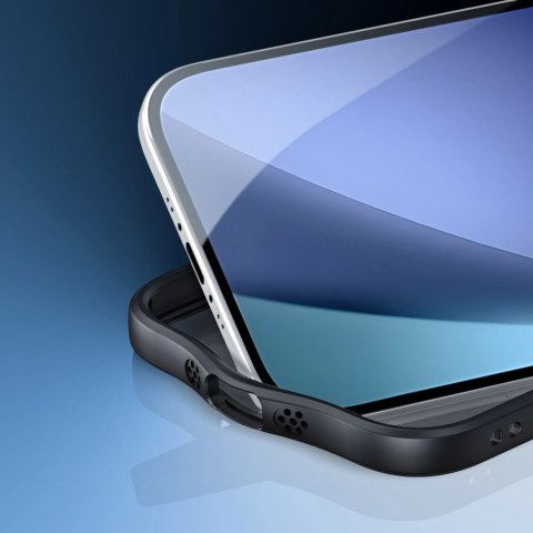 Etui Dux Ducis Aimo Mag z pierścieniem magnetycznym i podstawką na iPhone Air - czarne