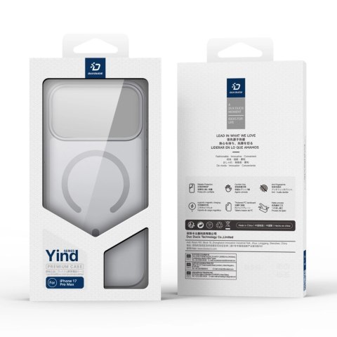 Etui Dux Ducis Yind na iPhone 17 Pro Max kompatybilne z MagSafe - szare