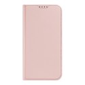 Etui do iPhone 15 Plus pokrowiec z klapką i portfelem Dux Ducis Skin Pro - różowe