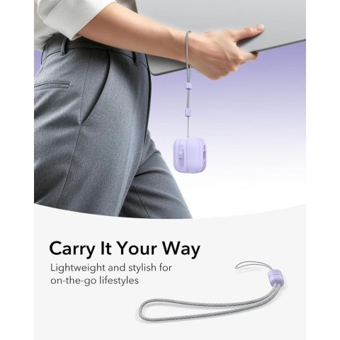 Etui ESR Pulse HaloLock MagSafe do Apple AirPods 4 / 5 - lawendowe