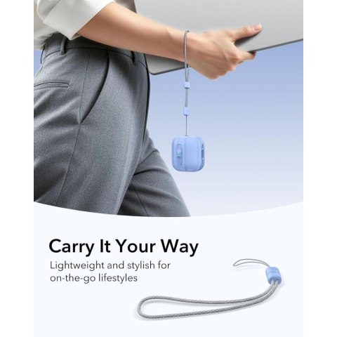 Etui ESR Pulse HaloLock MagSafe do Apple AirPods 4 / 5 - jasnoniebieskie
