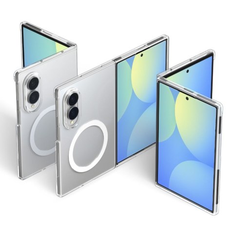 Etui Spigen AirSkin MagSafe do Samsung Galaxy Z Fold 8 - przezroczyste/białe