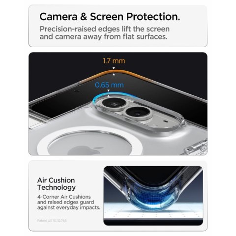 Etui Spigen Ultra Hybrid Pro MagSafe do iPhone Duo przezroczysto-białe