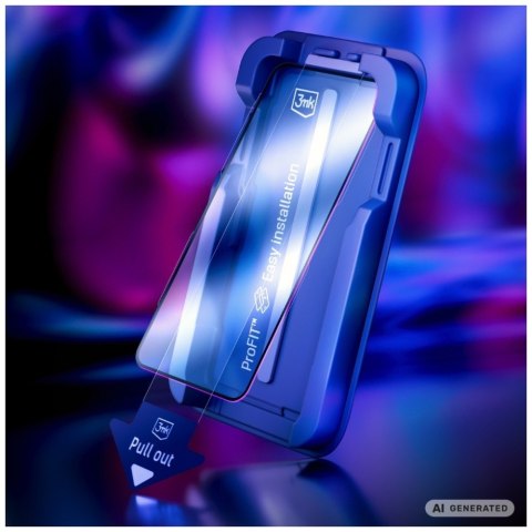 Szkło hartowane 3MK HardGlass Max z aplikatorem do Apple iPhone 15/16 czarny