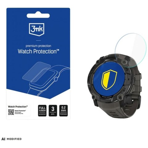Szkło hybrydowe 3MK FlexibleGlass Watch do Garmin Instinct 3 50mm