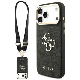 Etui Guess 4G Big 4G Classic Logo Big Strap Metal Buttons do iPhone 18 Pro Max / 17 Pro Max czarny
