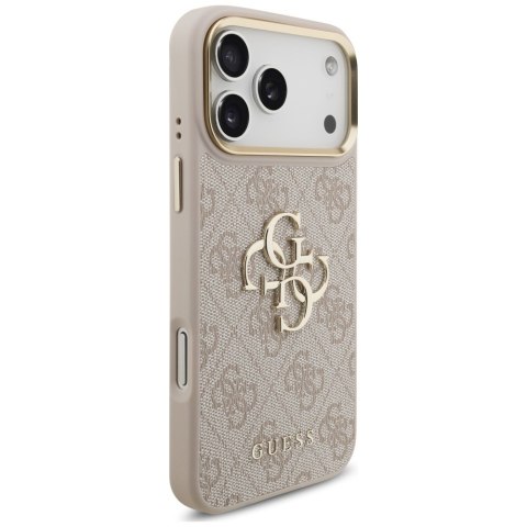 Etui Guess 4G Big 4G Classic Logo Big Strap Metal Buttons do iPhone 18 Pro Max / 17 Pro Max różowy