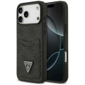 Etui Guess 4G Double Card Triangle do iPhone 18 Pro Max / 17 Pro Max czarny