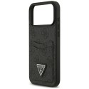 Etui Guess 4G Double Card Triangle do iPhone 18 Pro Max / 17 Pro Max czarny