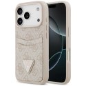 Etui Guess 4G Double Card Triangle do iPhone 18 Pro Max / 17 Pro Max różowy