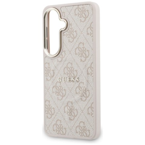 Etui Guess 4G Embossed Ring MagSafe do Samsung Galaxy S26+ różowy