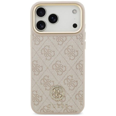 Etui Guess 4G Strass Logo MagSafe do iPhone 18 Pro Max / 17 Pro Max różowy