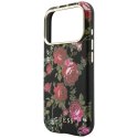 Etui Guess Blossom Roses Print MagSafe do iPhone 18 Pro / 17 Pro czarny