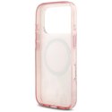 Etui Guess IML Flower & Tonal Circle MagSafe do iPhone 18 Pro Max / 17 Pro Max różowy