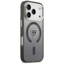 Etui Guess IML Gradient Triangle Logo MagSafe do iPhone 18 Pro Max / 17 Pro Max czarny