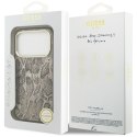 Etui Guess Python Pattern MagSafe do iPhone 18 Pro / 17 Pro brązowy