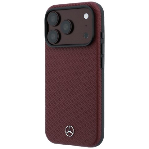 Etui Mercedes Case Grill Pattern and Card Wallet Leather MagSafe do iPhone 18 Pro Max / 17 Pro Max czarny