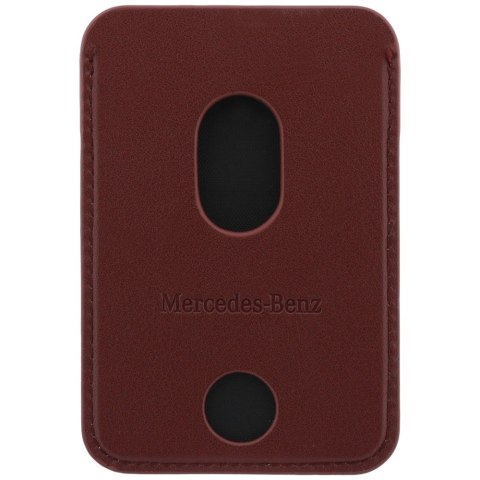 Etui Mercedes Case Grill Pattern and Card Wallet Leather MagSafe do iPhone 18 Pro Max / 17 Pro Max czarny