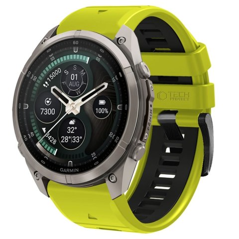 Tech-Protect IconBand Pro Garmin Fenix 5X / 5X Plus / 6X / 6X Pro / 7X / 8 / 8 Pro / 9 / 9 Pro (47mm) limonkowo-czarny