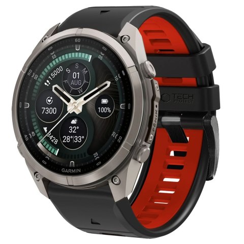 Tech-Protect IconBand Pro Garmin Fenix 5X / 5X Plus / 6X / 6X Pro / 7X / 8 / 8 Pro / 9 / 9 Pro (51mm) czarno-czerwony