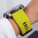 Tech-Protect IconBand Pro Garmin Fenix 5X / 5X Plus / 6X / 6X Pro / 7X / 8 / 8 Pro / 9 / 9 Pro (51mm) limonkowo-czarny