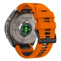 Tech-Protect IconBand Pro Garmin Fenix 5X / 5X Plus / 6X / 6X Pro / 7X / 8 / 8 Pro / 9 / 9 Pro (51mm) pomarańczowo-czarny