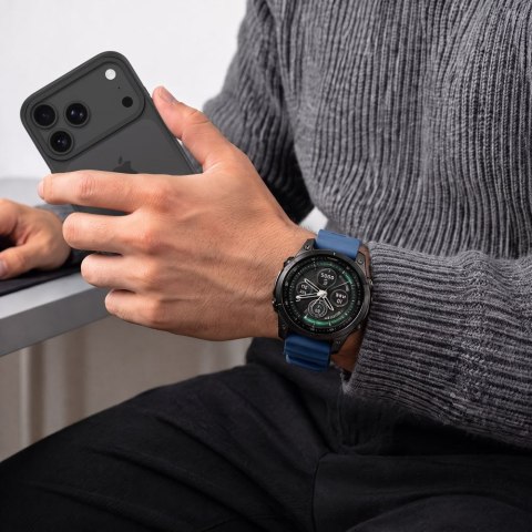 Tech-Protect Motion Garmin Fenix 5X / 5X Plus / 6X / 6X Pro / 7X / 8 / 8 Pro / 9 / 9 Pro (47mm) morski niebieski